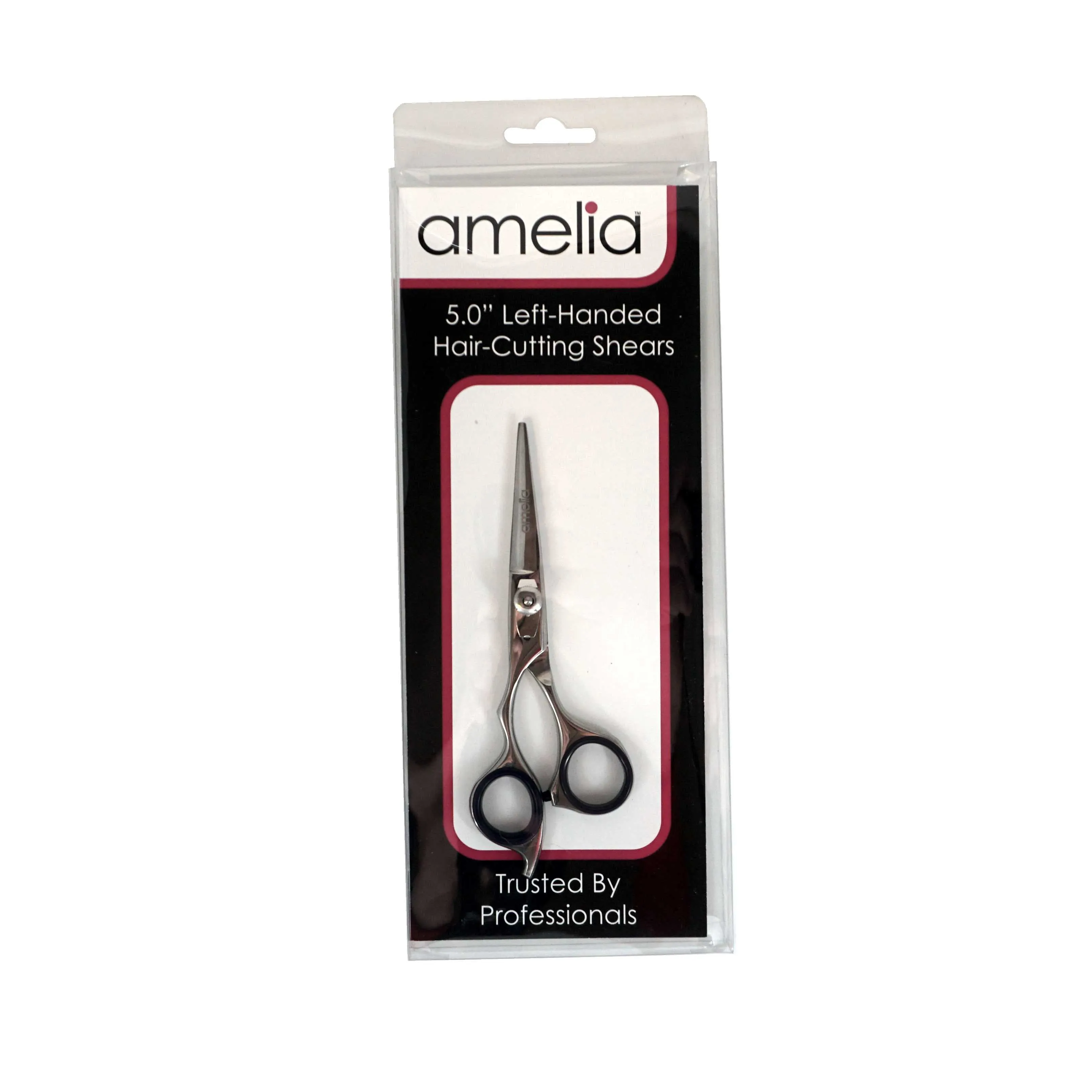 5" Left Handed, Stainless Steel Professional Shear, Fixed Finger Rest