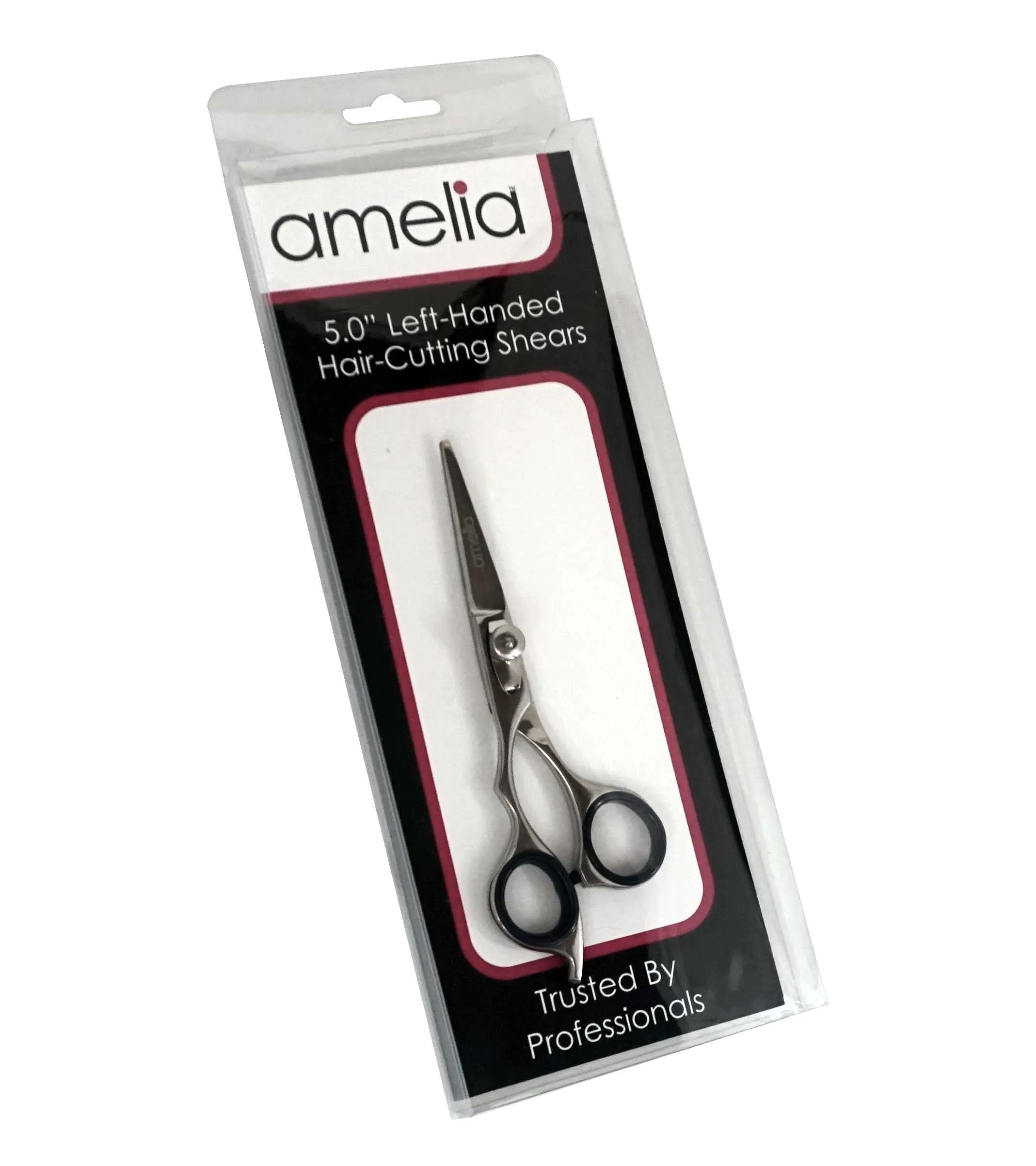 5" Left Handed, Stainless Steel Professional Shear, Fixed Finger Rest