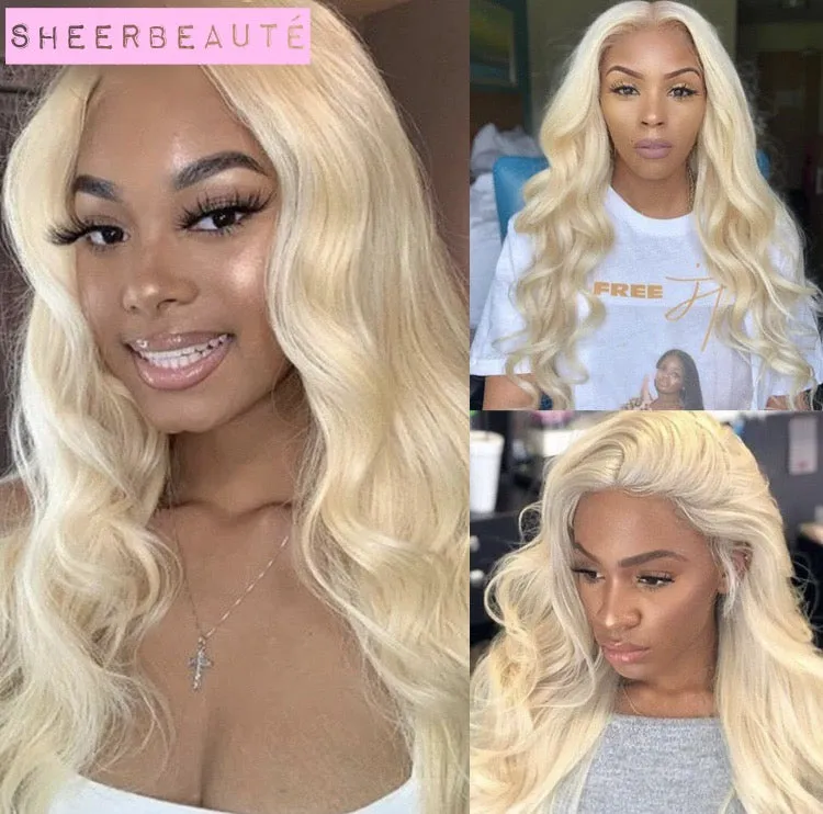613 Blonde Human Hair Wigs | Brazilian 4x4 Lace Closure Wig