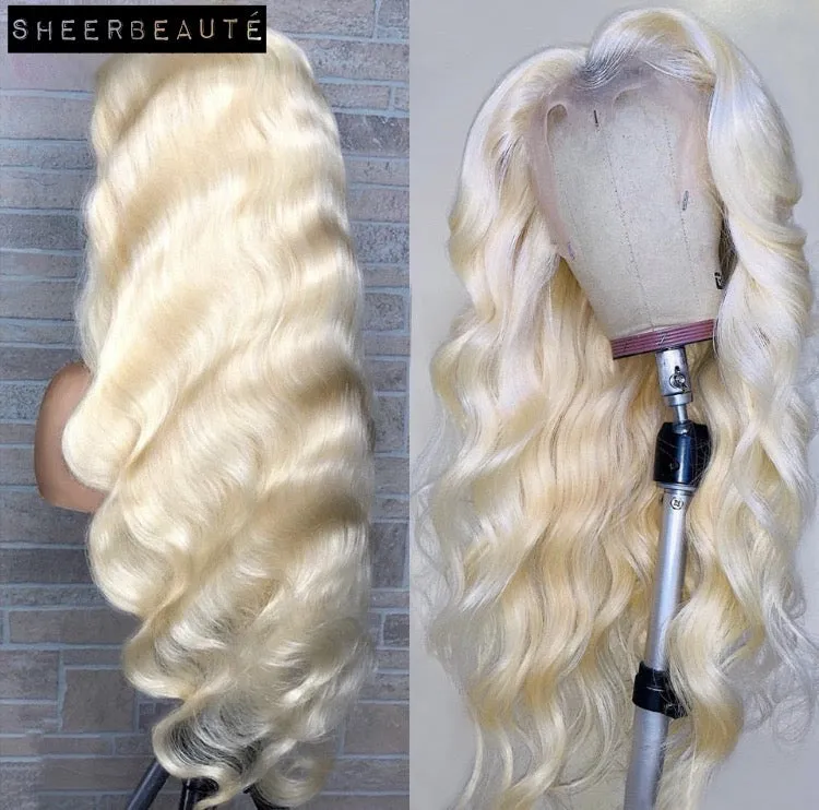 613 Blonde Human Hair Wigs | Brazilian 4x4 Lace Closure Wig