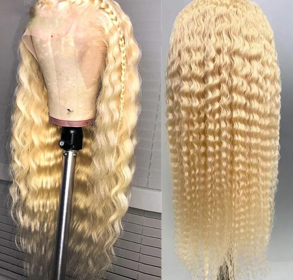 613 Honey Blonde Deep Wave Wig HD Lace Frontal Human Hair Wigs