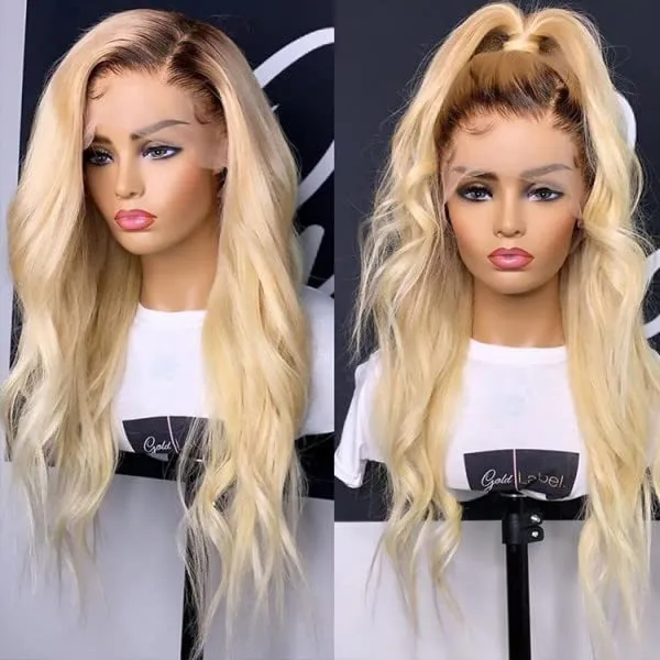 613 Ombre Blonde 13X6 Lace Front Human Hair Wig