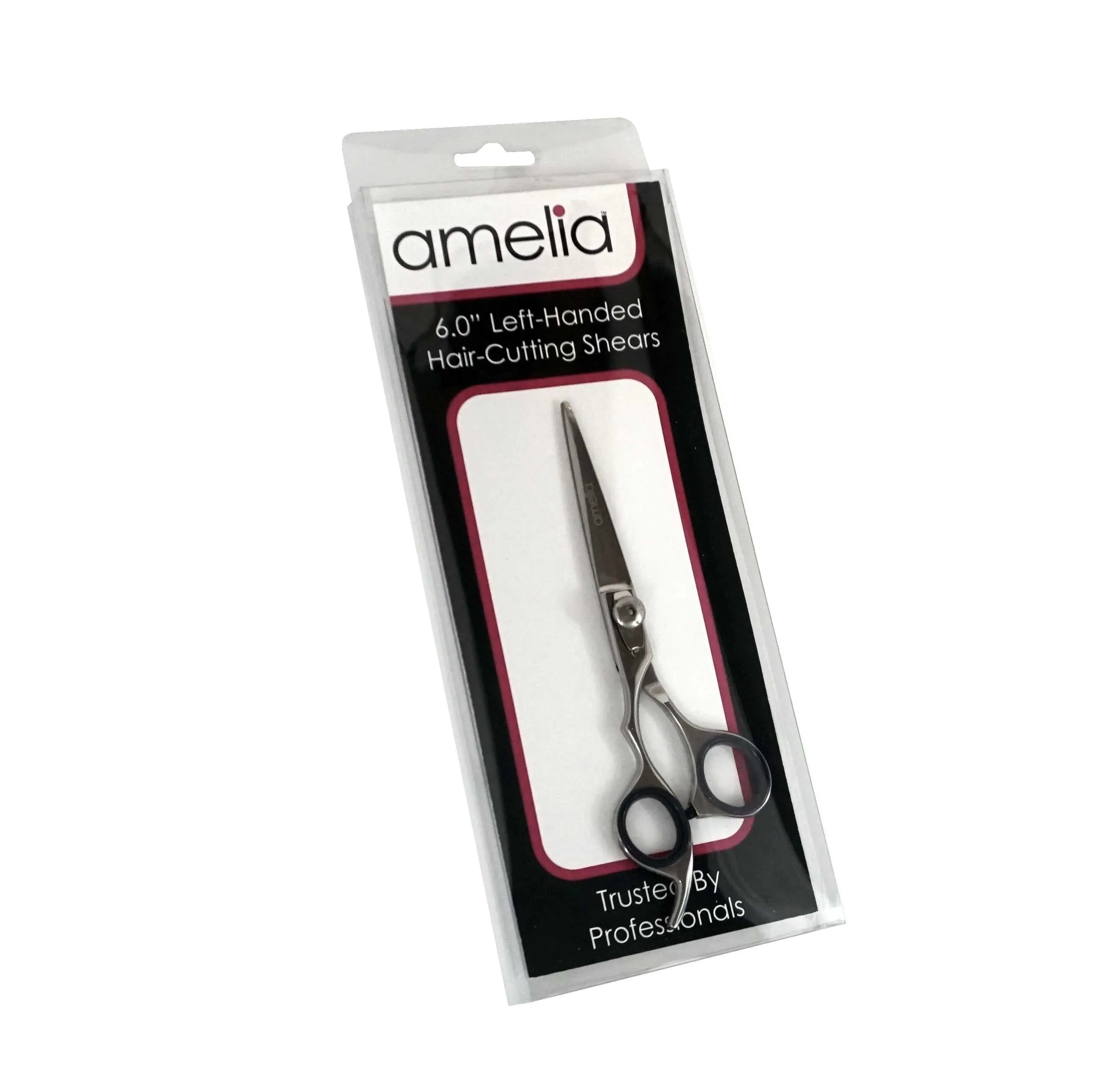 6" Left Handed, Stainless Steel Professional Shear, Fixed Finger Rest