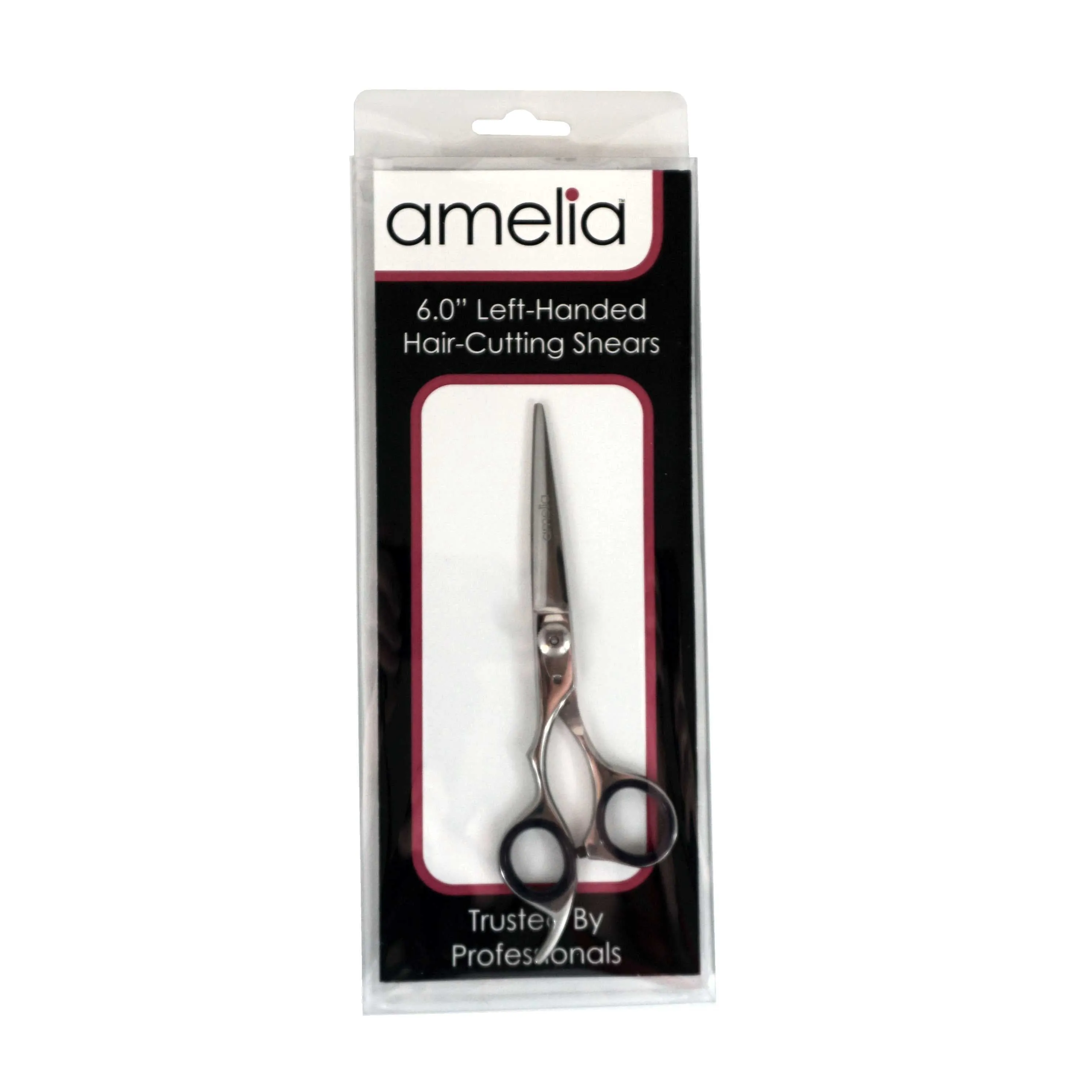 6" Left Handed, Stainless Steel Professional Shear, Fixed Finger Rest