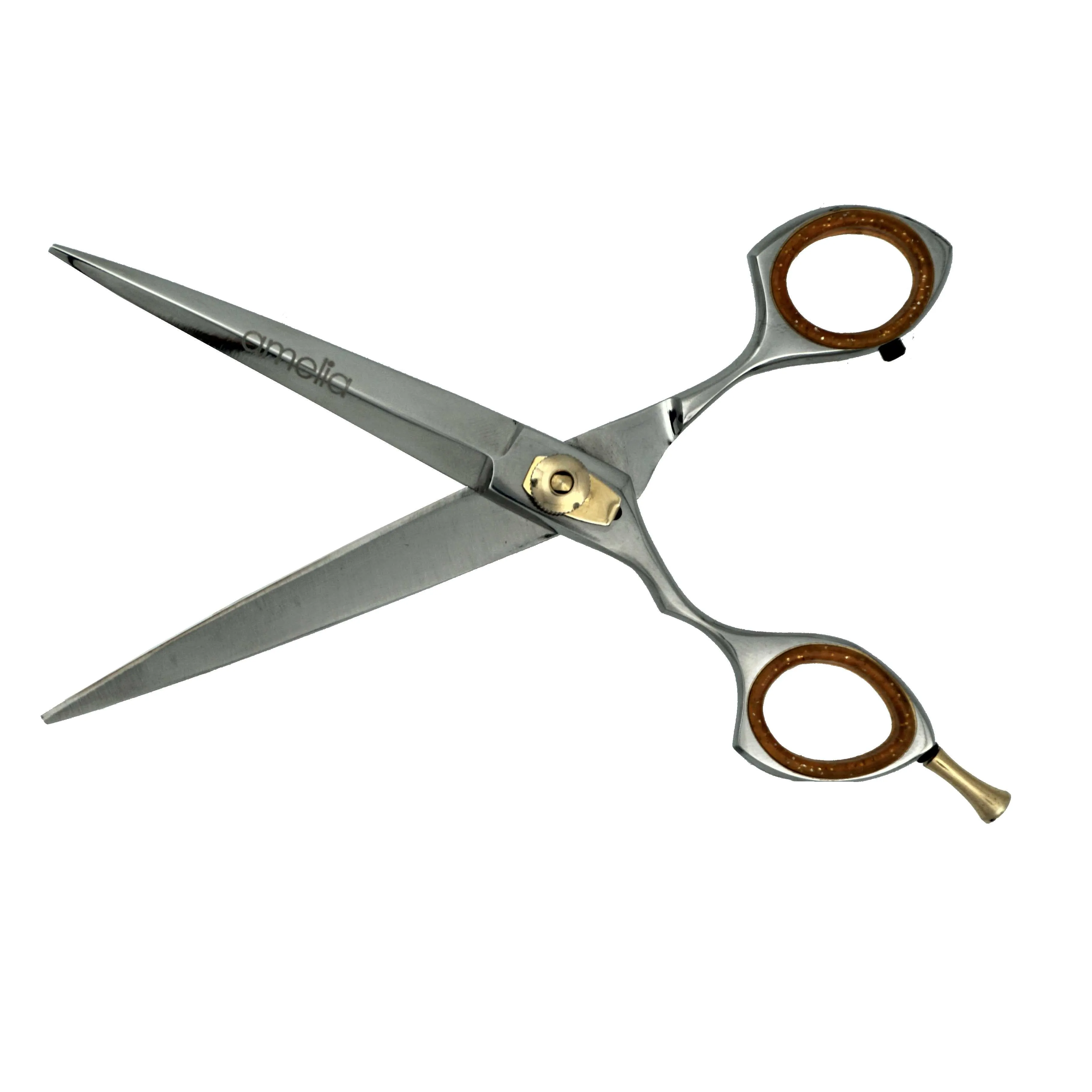 6" Left Handed, Stainless Steel Professional Shear, Removable Finger Rest
