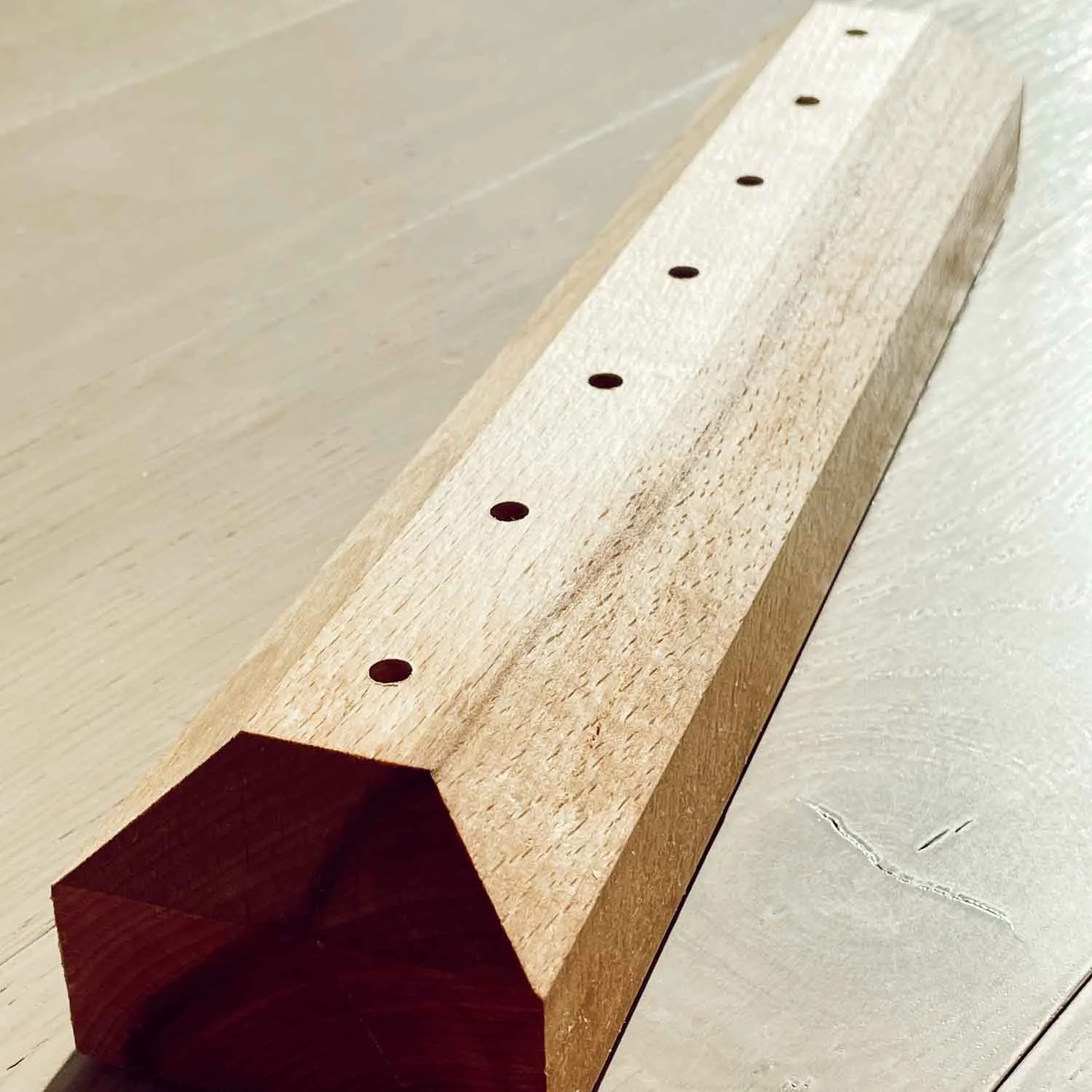 7 Tuning Fork Stand - Handmade Wooden Holder