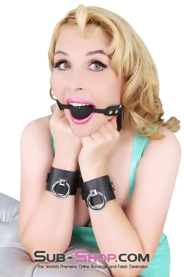 7201A      Black Tie-Up Affair Deluxe Wrist Bondage Cuffs