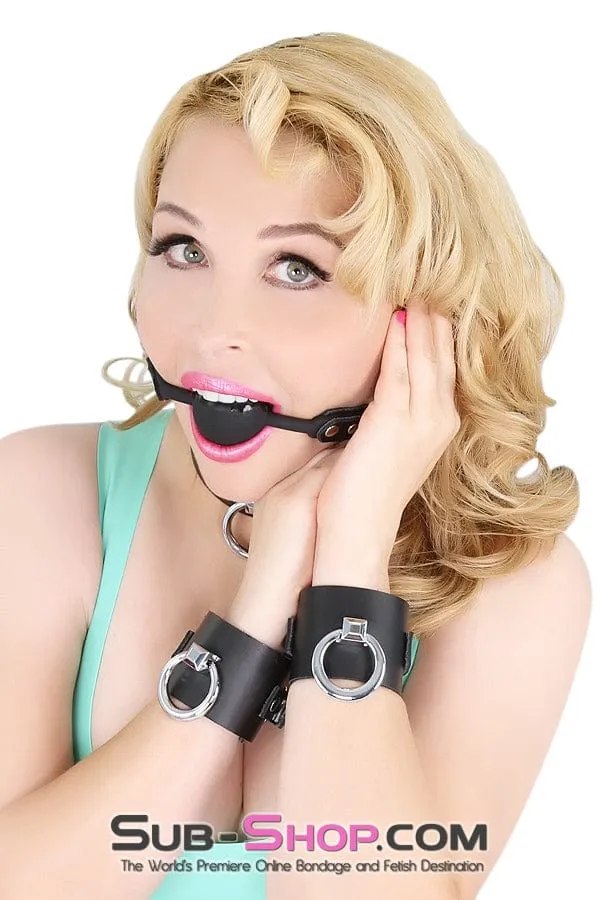7201A      Black Tie-Up Affair Deluxe Wrist Bondage Cuffs