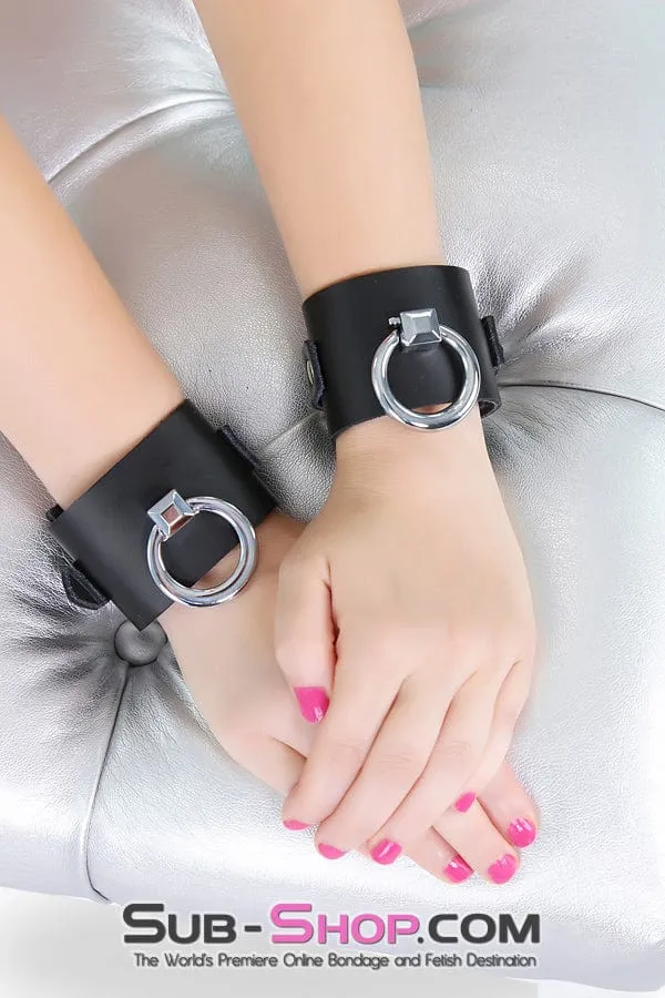 7201A      Black Tie-Up Affair Deluxe Wrist Bondage Cuffs