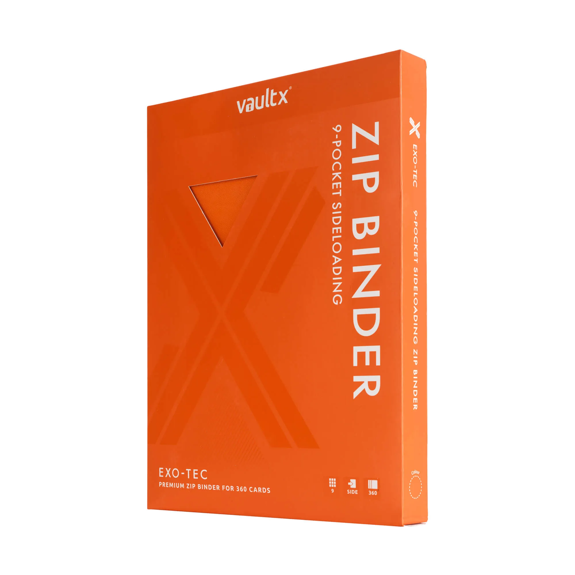 9-Pocket Exo-Tec® Zip Binder Just Orange