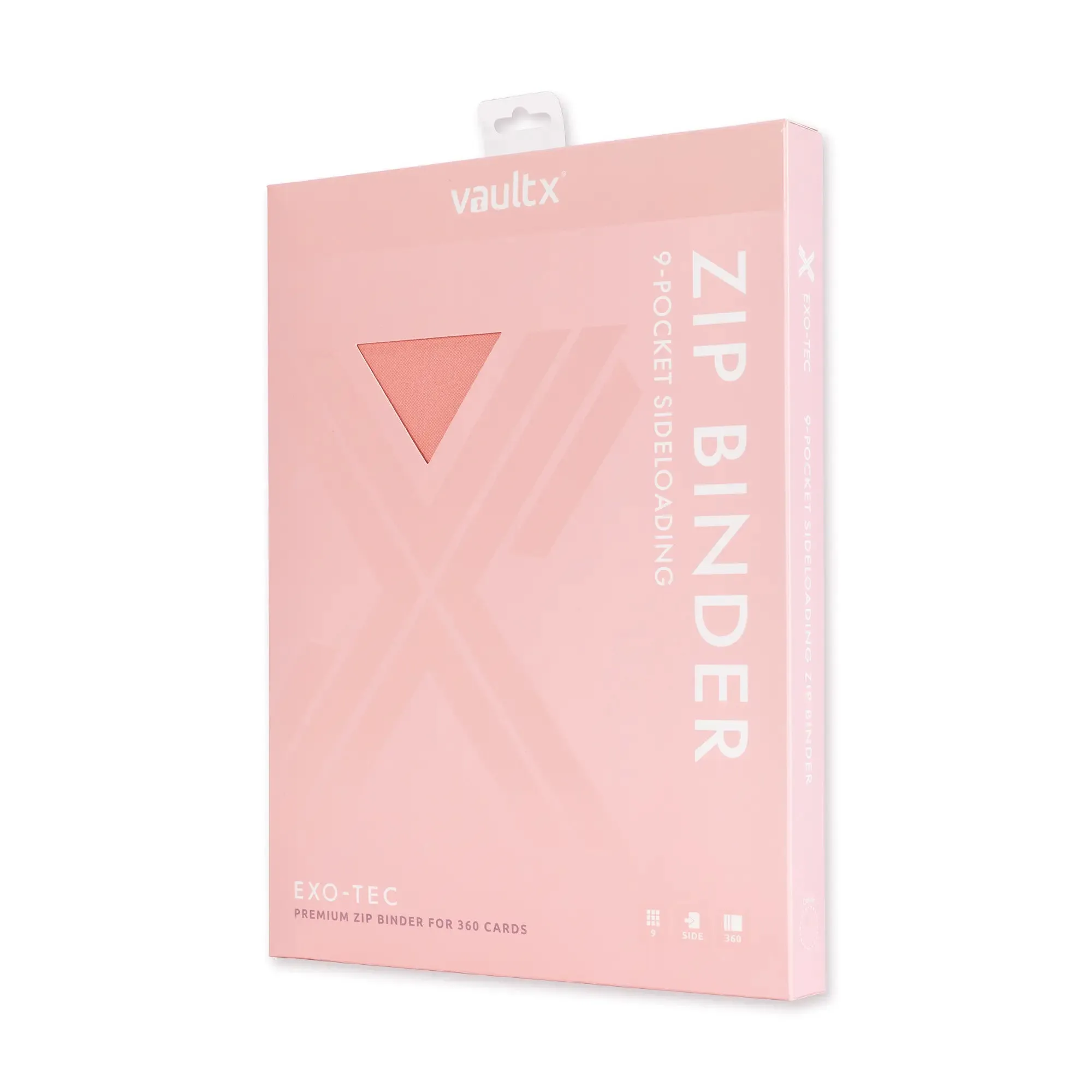 9-Pocket Exo-Tec® Zip Binder Just Pink