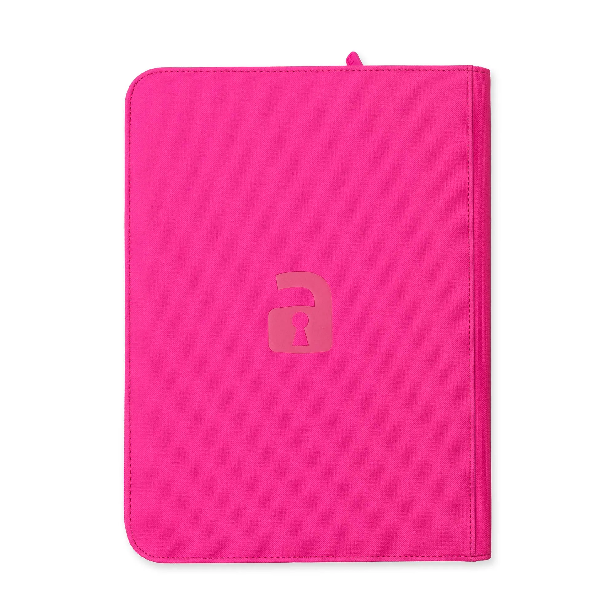 9-Pocket Exo-Tec® Zip Binder Neon Pink