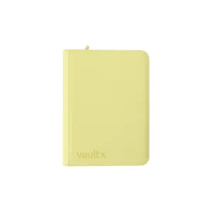 9-Pocket Exo-Tec Zip Binder - Pastel Yellow - Vault X
