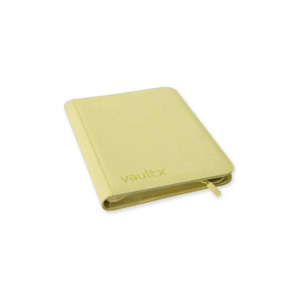 9-Pocket Exo-Tec Zip Binder - Pastel Yellow - Vault X