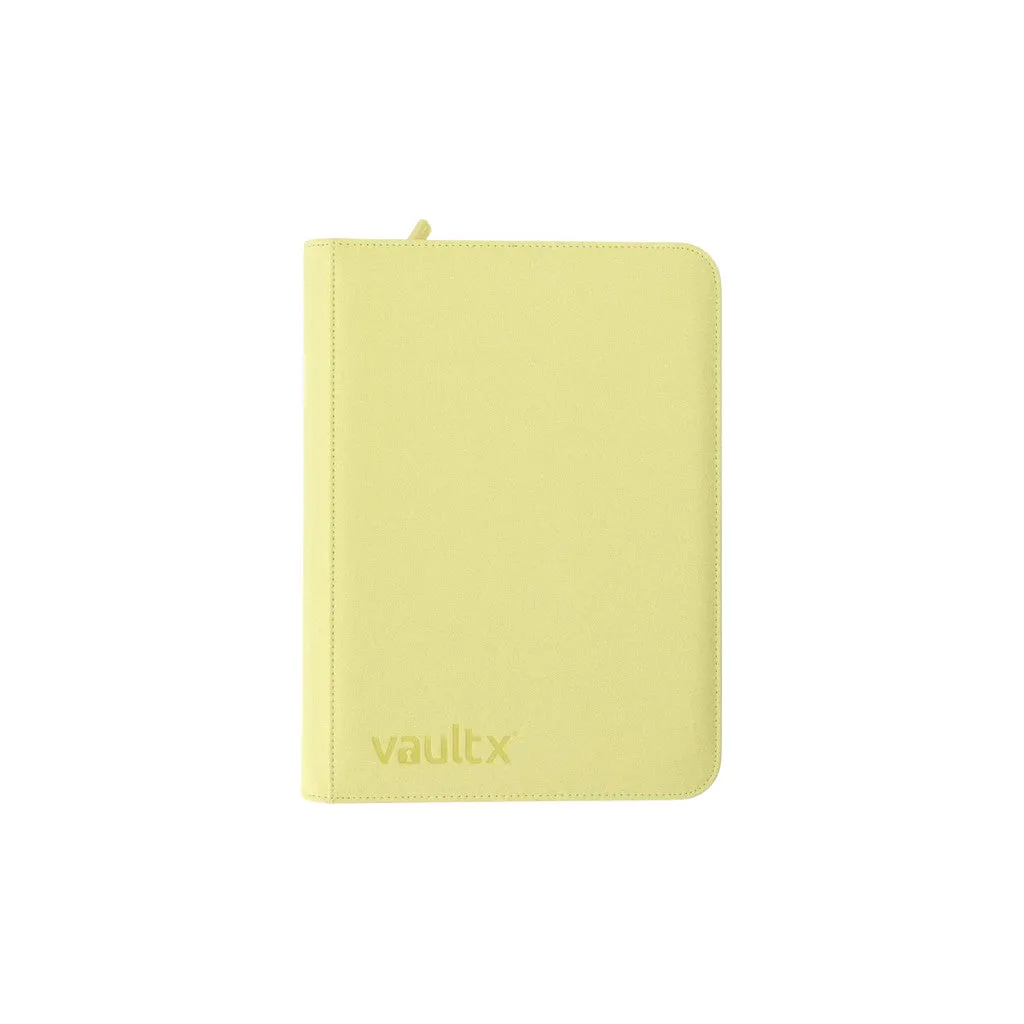 9-Pocket Exo-Tec Zip Binder - Pastel Yellow - Vault X