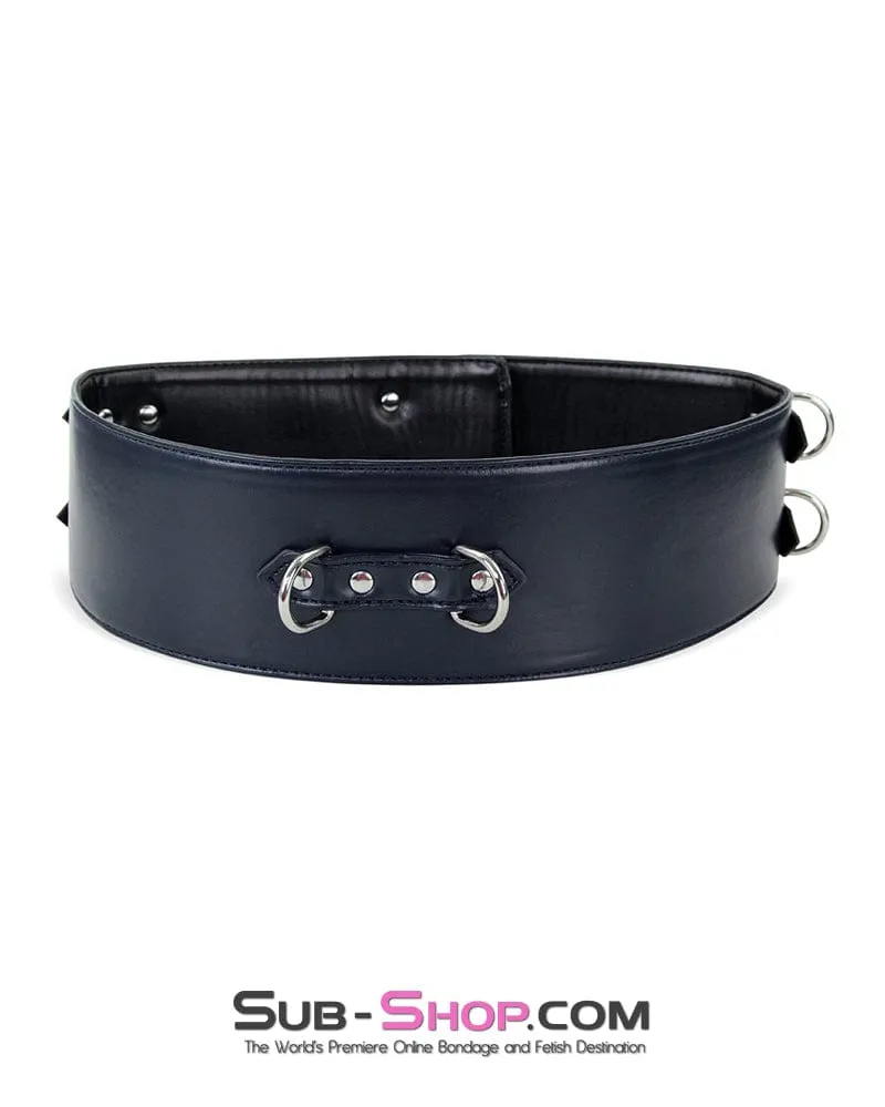 9947M      Padded Bondage Belt, Thigh Cuffs, Wrist Cuffs and Connector Strap Full Bondage Set