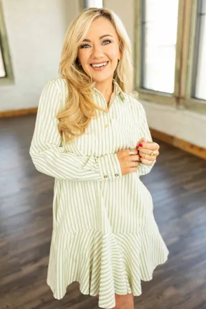ADDISON STRIPE MINI DRESS