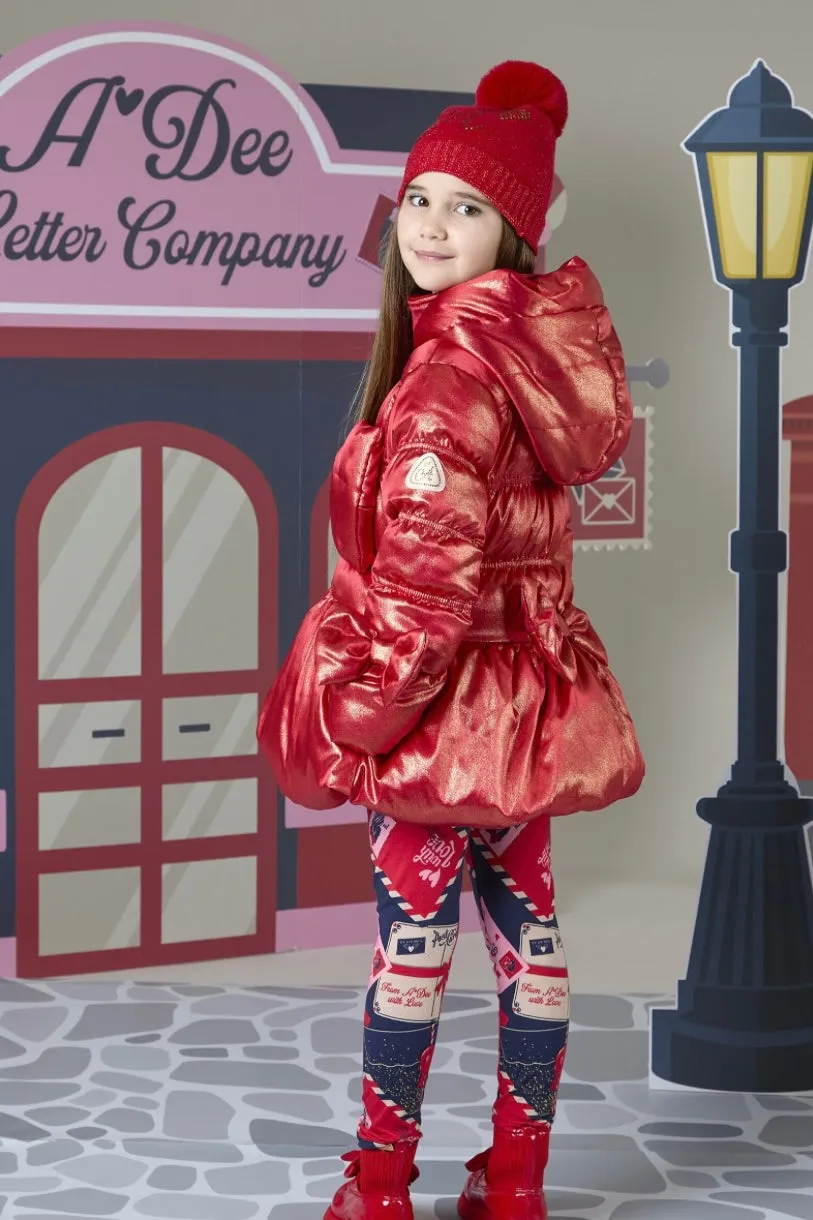 ADee RIHANON Red Glitter Bow Jacket W242204