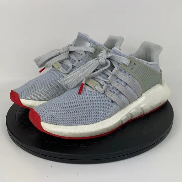 Adidas EQT Support 93/17 Gray/Red Athletic Running Shoes CQ2393 Men's Size 6