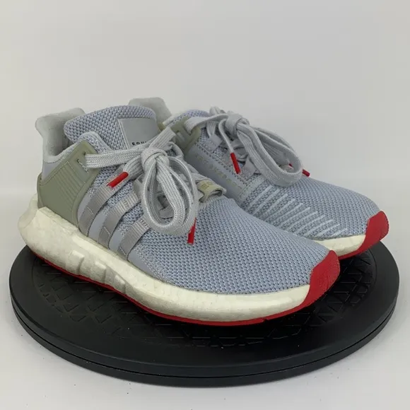 Adidas EQT Support 93/17 Gray/Red Athletic Running Shoes CQ2393 Men's Size 6