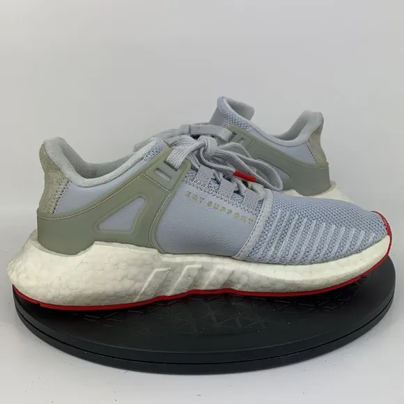 Adidas EQT Support 93/17 Gray/Red Athletic Running Shoes CQ2393 Men's Size 6