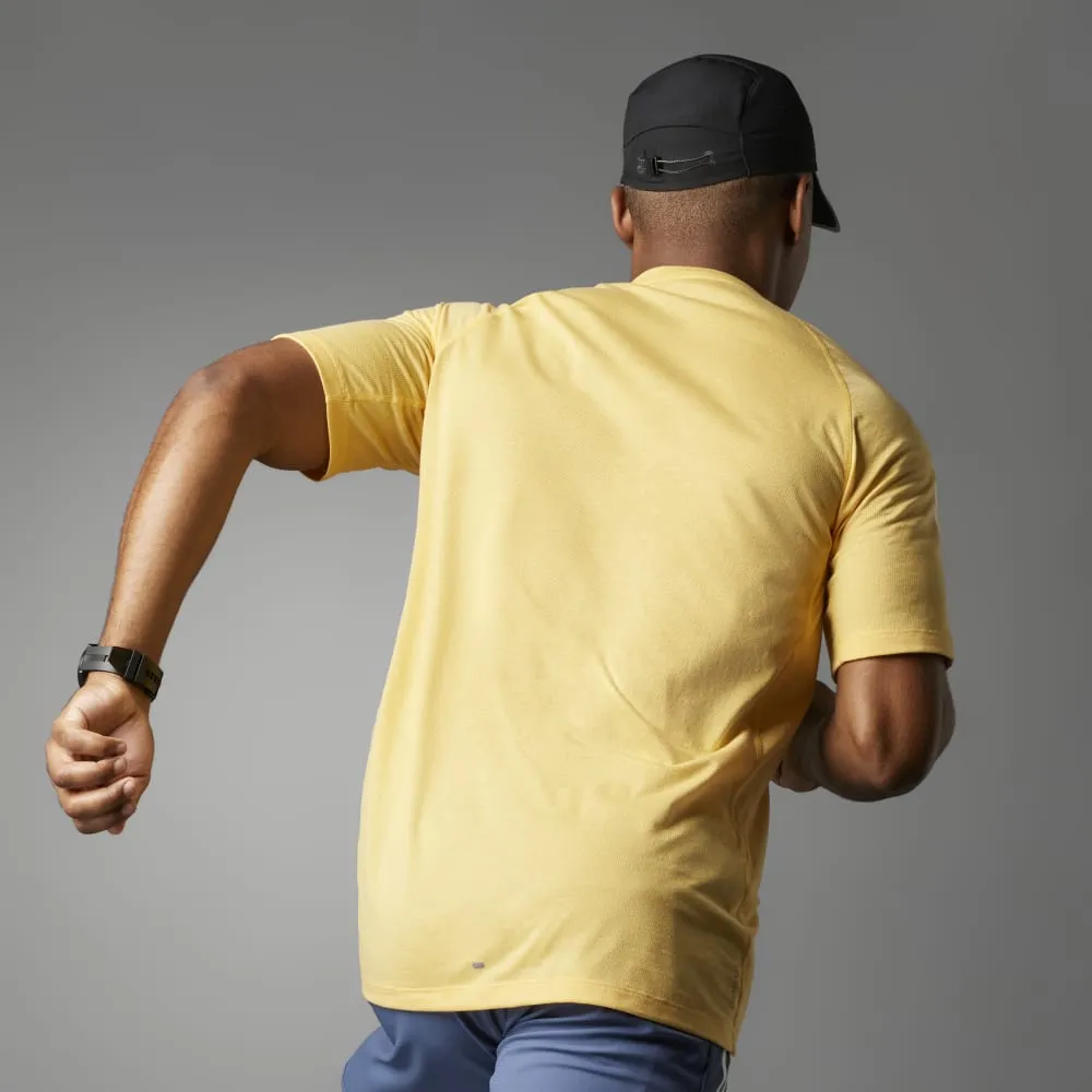 Adidas Mens Own The Run 3-Stripes Tee