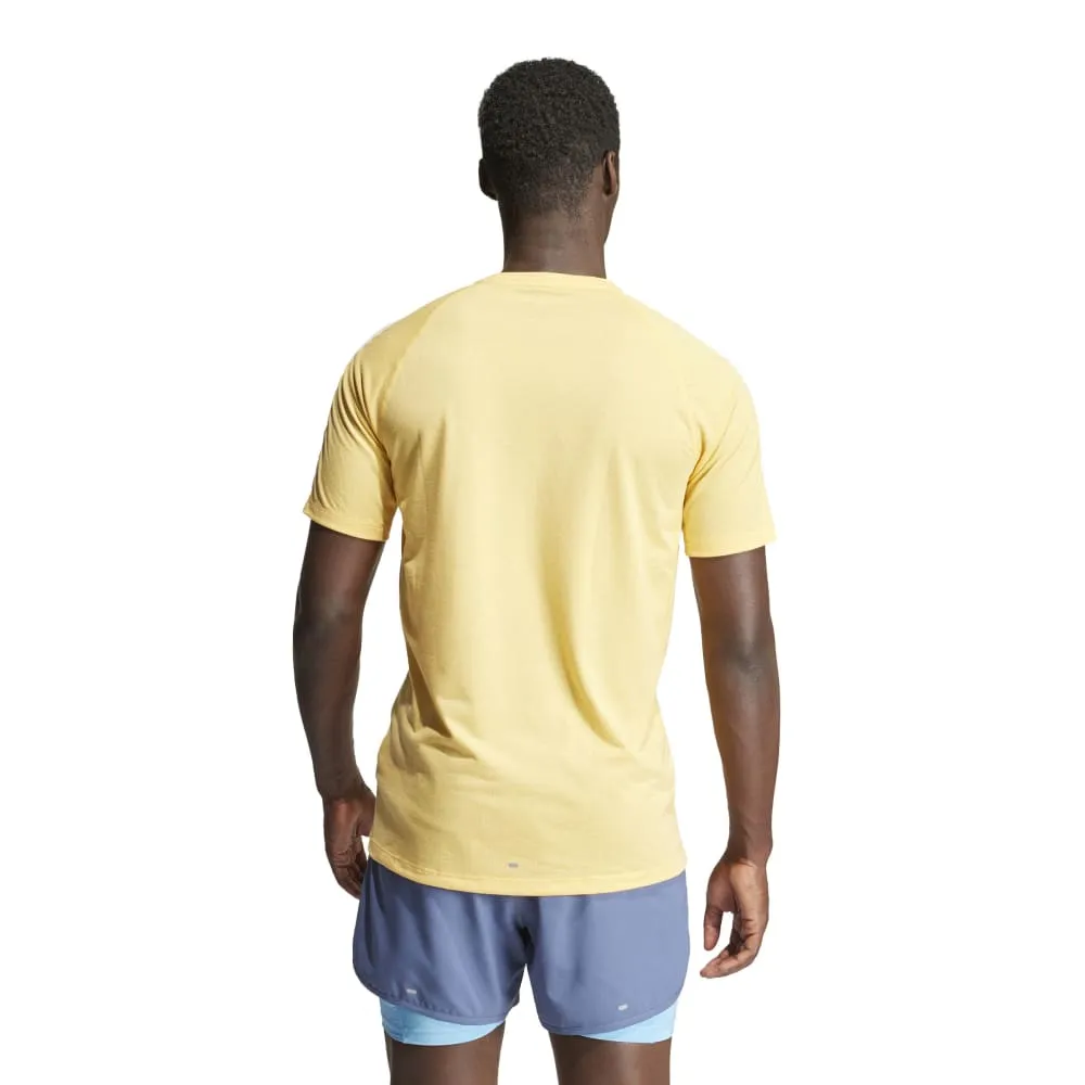 Adidas Mens Own The Run 3-Stripes Tee