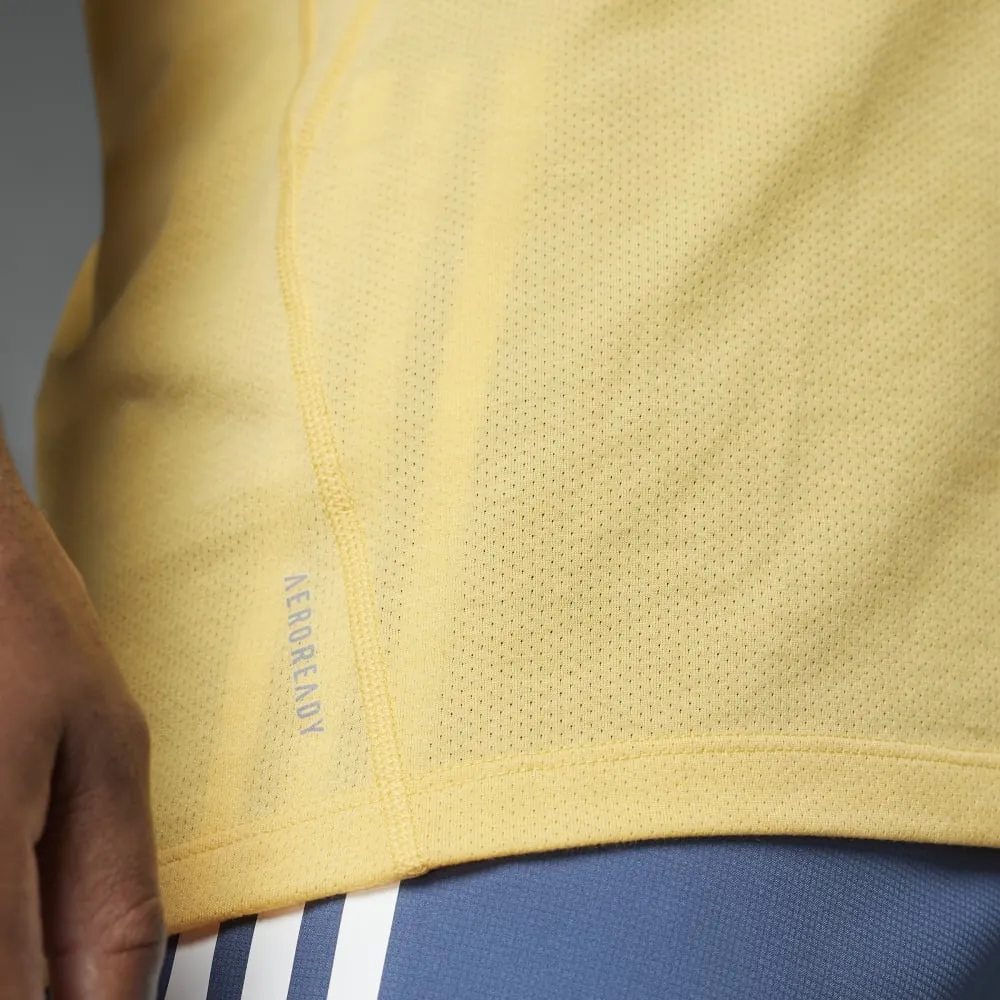 Adidas Mens Own The Run 3-Stripes Tee