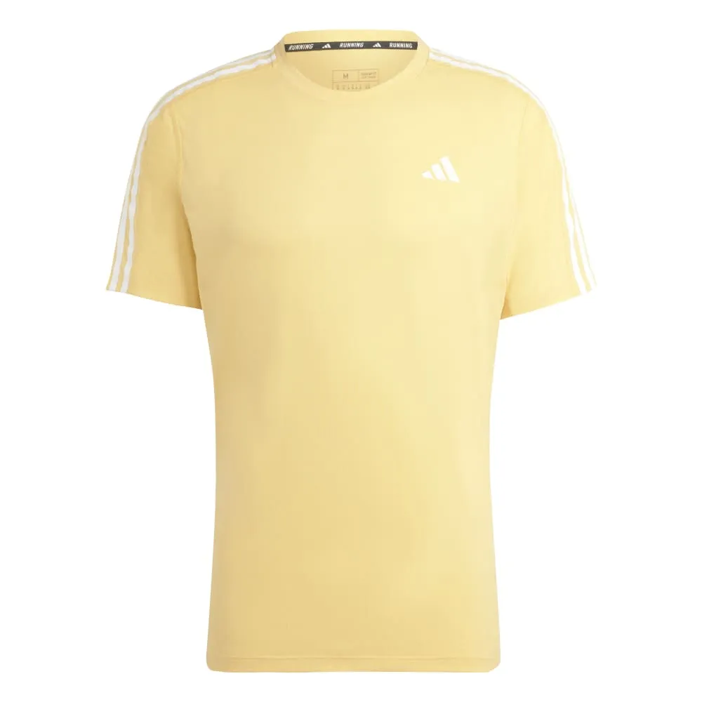 Adidas Mens Own The Run 3-Stripes Tee