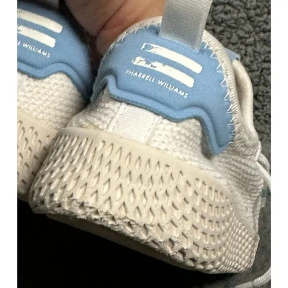 Adidas Pharrell Williams Hu Sneaker Tennis Shoes White Toddler 9.5 9 1/2 BB6830