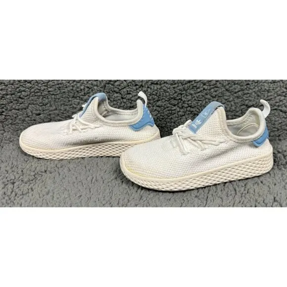Adidas Pharrell Williams Hu Sneaker Tennis Shoes White Toddler 9.5 9 1/2 BB6830