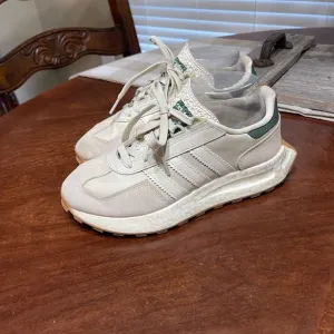 Adidas Retropy E5 Size Men's 6 Women's 7 Unisex Beige Green Leather GX9244
