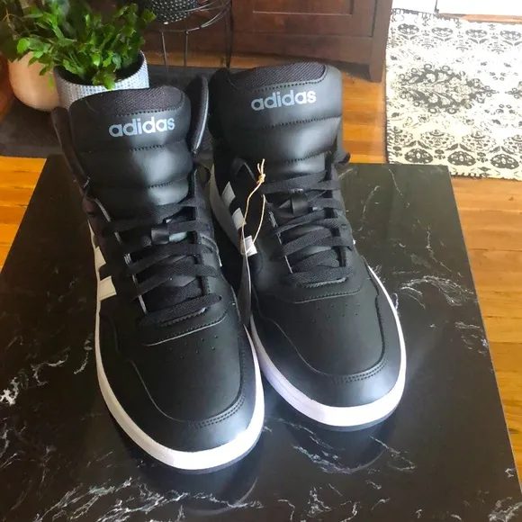 🤍adidas Sneakers Men's Essentials- 416 HOOPS 3.0 MID CLASSIC VINTAGE SHOES-US11