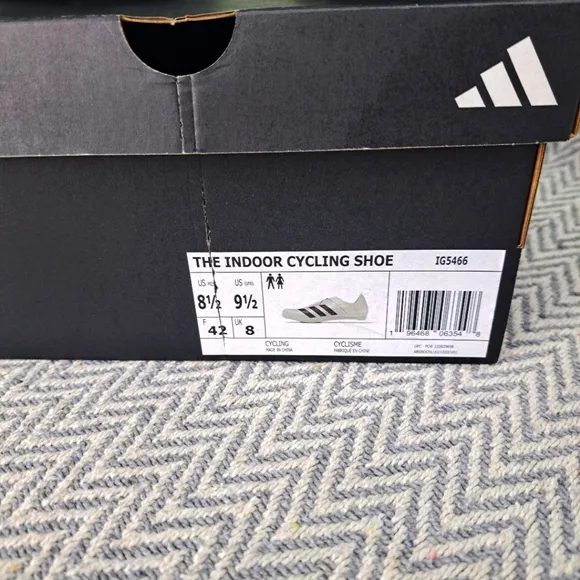 Adidas The Indoor Cycling Shoes Unisex Men's 8 1/2 and Women's 9 1/2.
