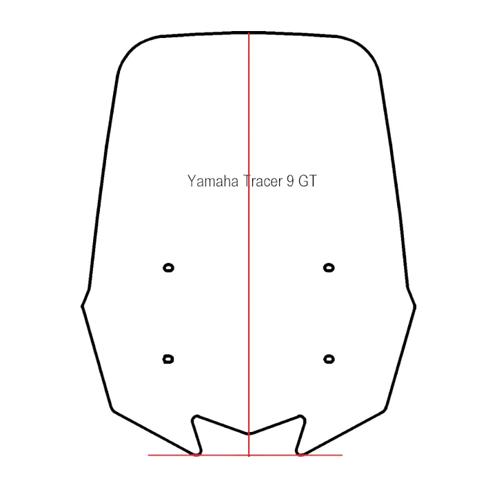 Adjustable Windshield System for Yamaha Tracer 9 GT (2021 - 2024)