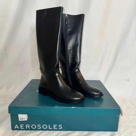 Aerosoles Women's Berri Knee High Black Boot New Size 7