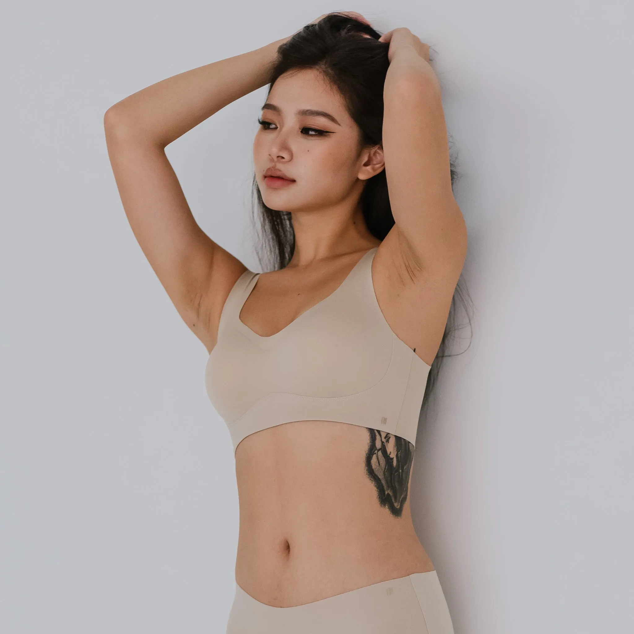 Air-ee Seamless Bra in Almond Nude - Thick Straps (Signature Edition)