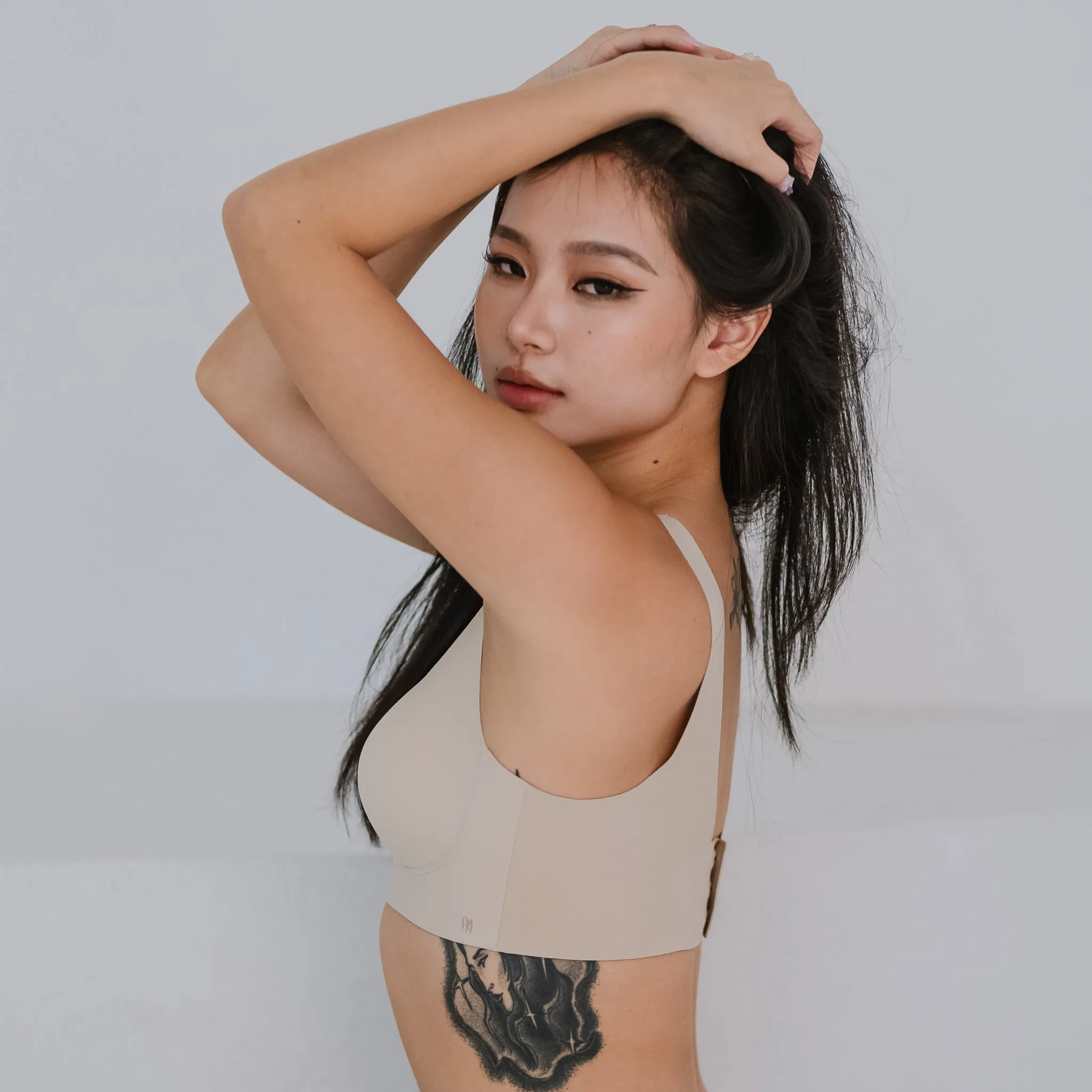 Air-ee Seamless Bra in Almond Nude - Thick Straps (Signature Edition)