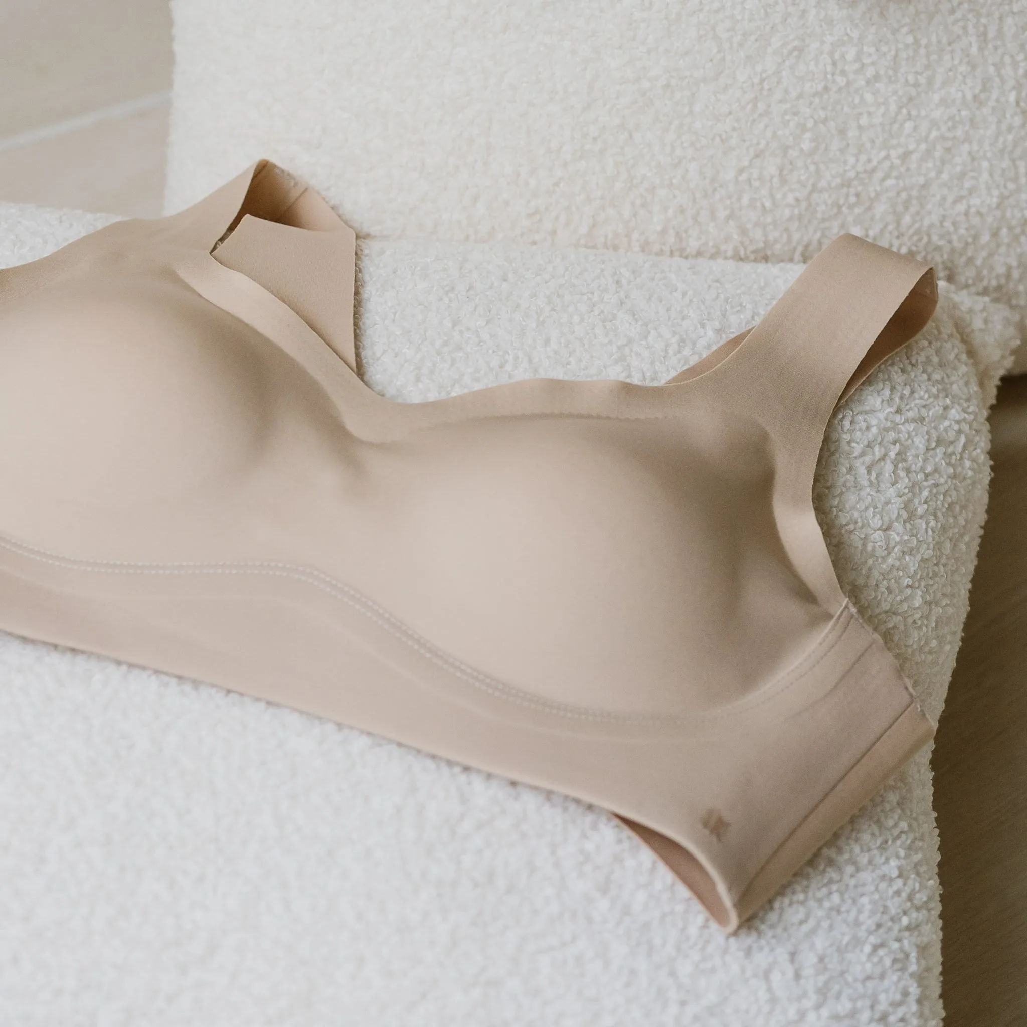 Air-ee Seamless Bra in Almond Nude - Thick Straps (Signature Edition)