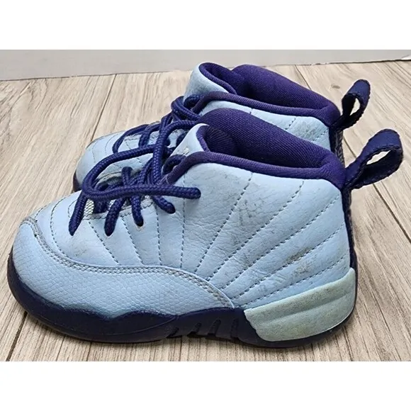 Air Jordan 12 Retro Blue Cap Hornets Kid’s Size 7C
