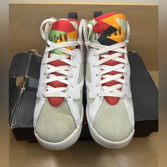 Air Jordan 7 Retro Hare 2015 304774-125 GS Size 7y / 8.5W  Clean
