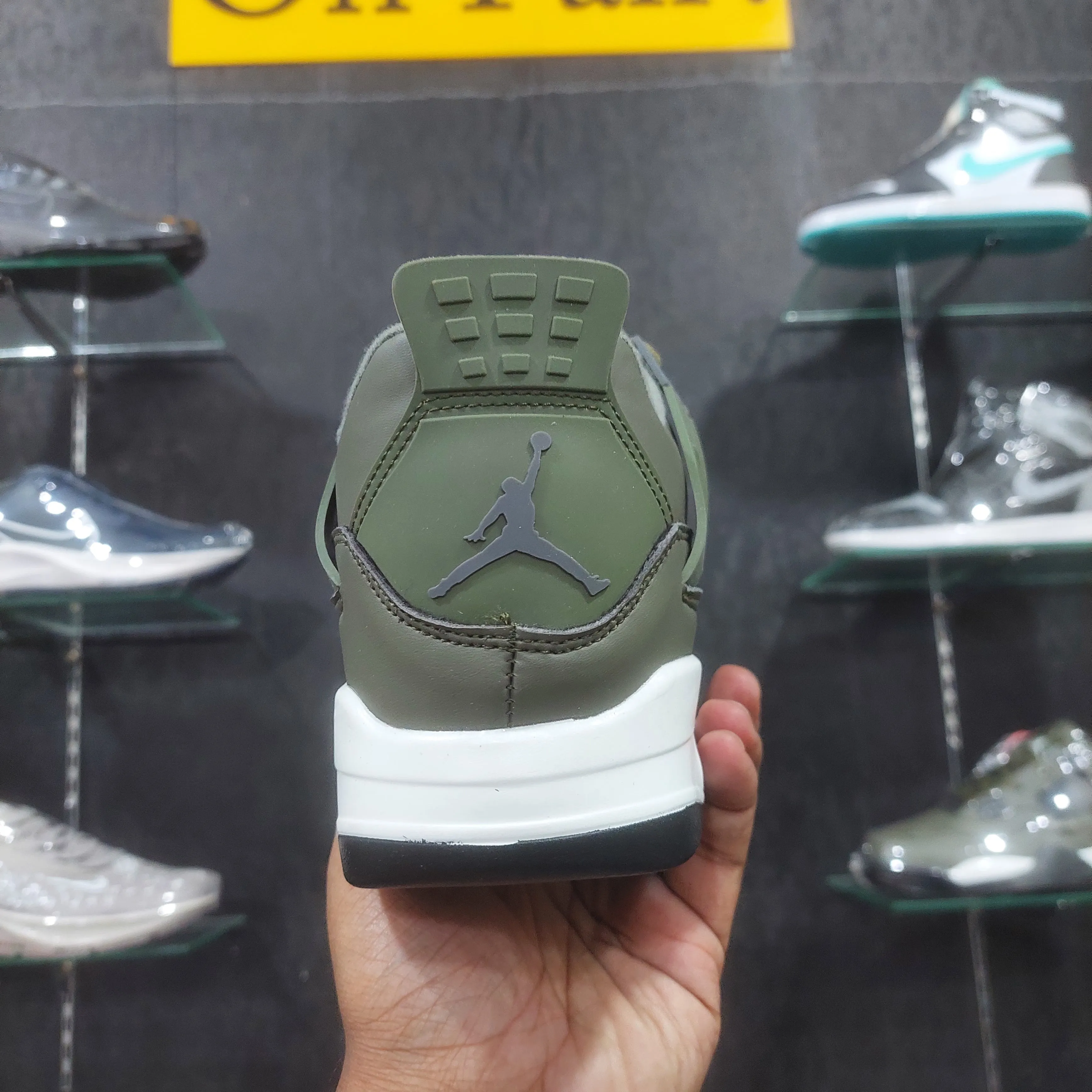 AJ 4 Army Green