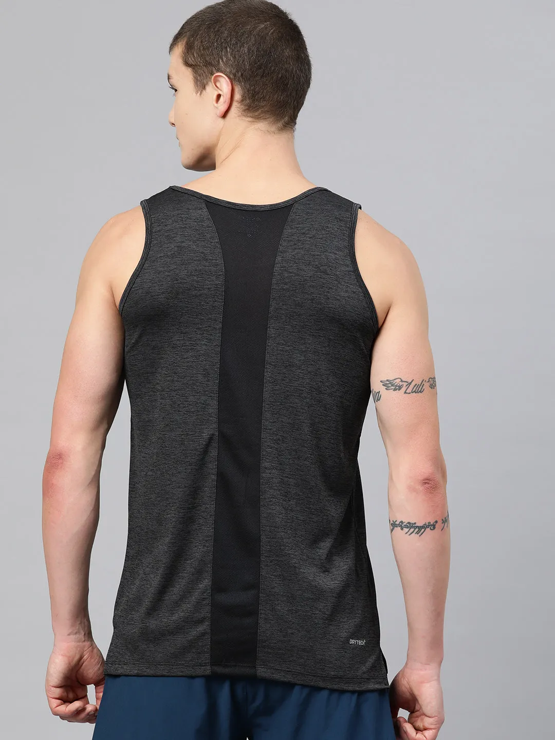 Alcis Men Brand Logo Printed Anti Static Slim Fit T-shirt