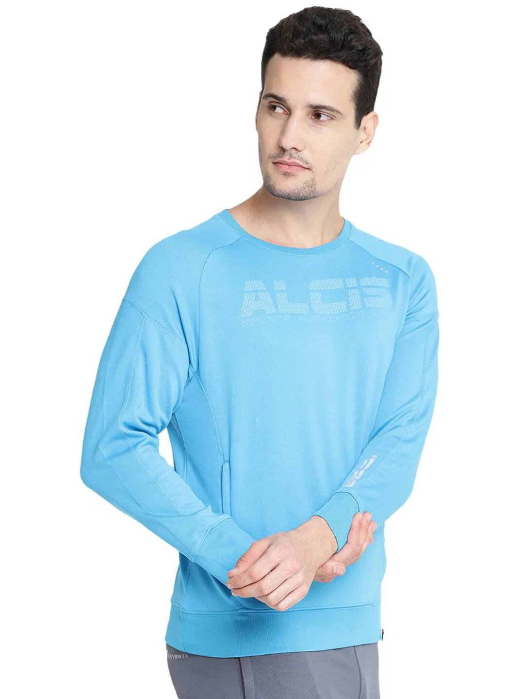 Alcis Mens Blue Sweat Shirt 204MSS010