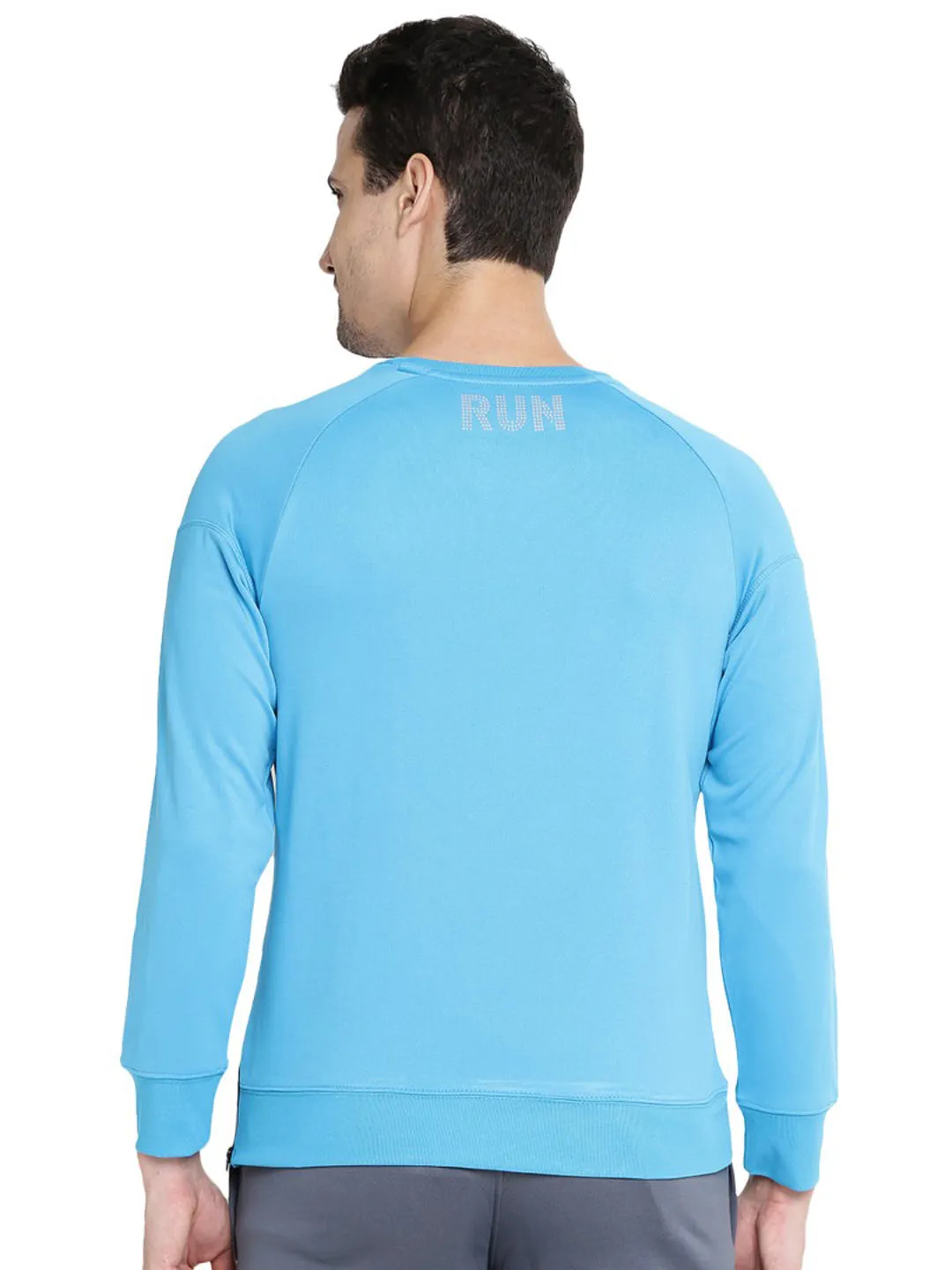 Alcis Mens Blue Sweat Shirt 204MSS010