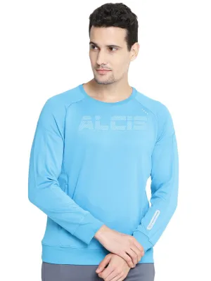 Alcis Mens Blue Sweat Shirt 204MSS010