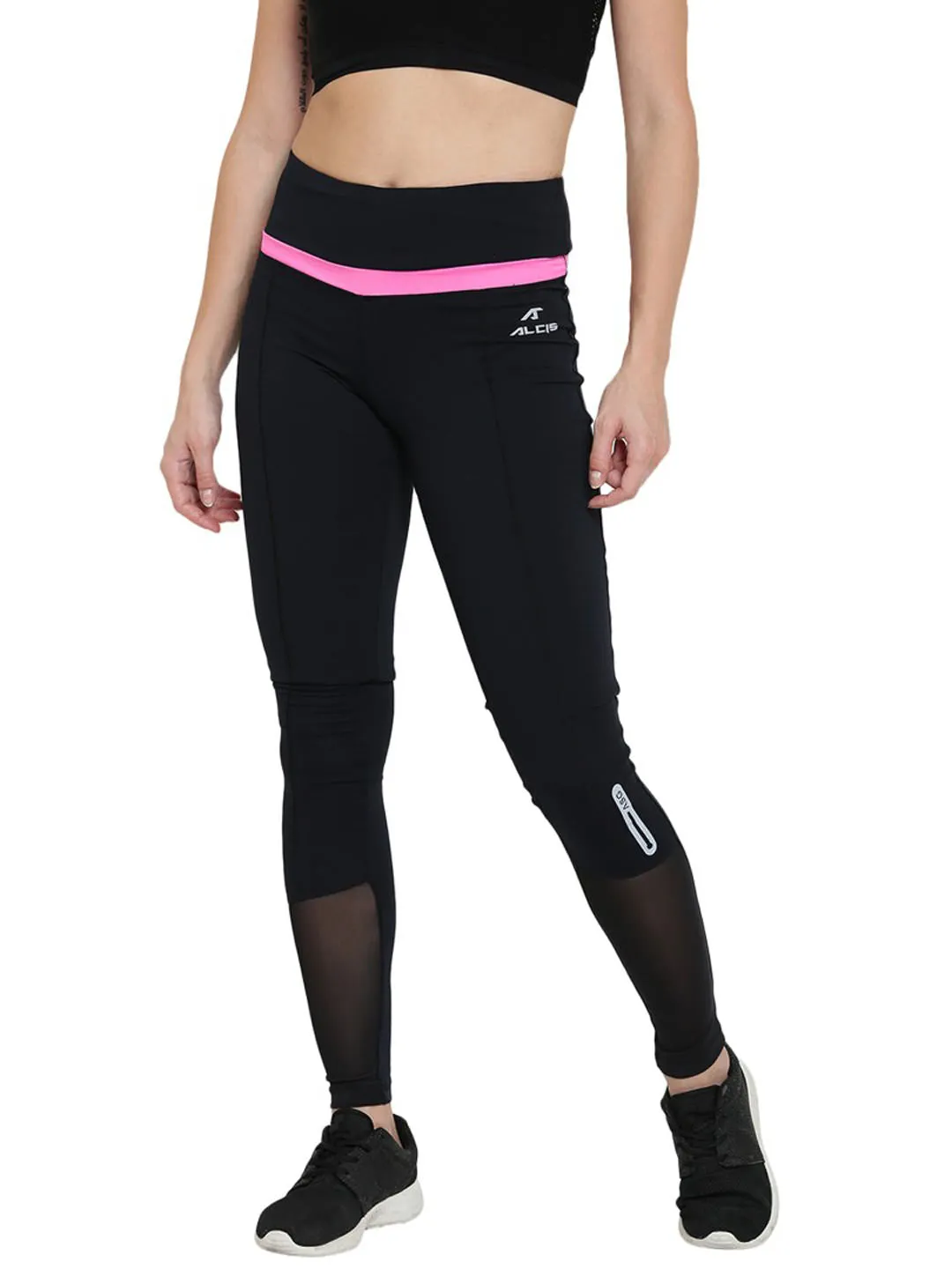 Alcis Womens Solid Black Legging AKRUWLG0930254