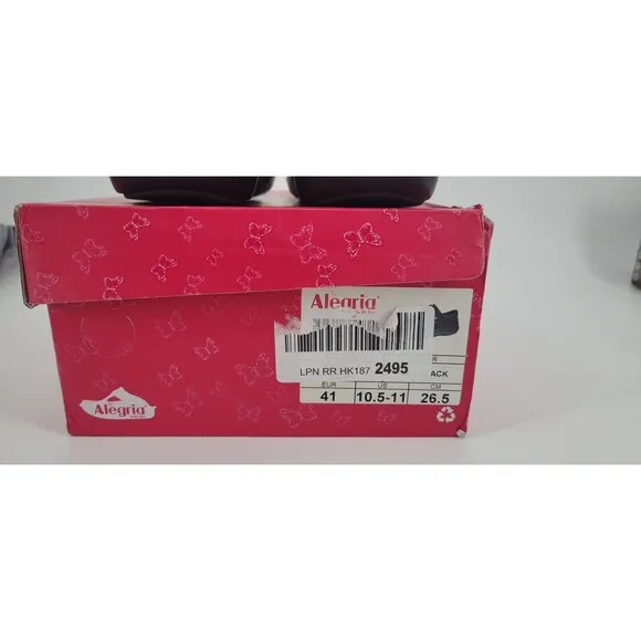 Alegria Danni Jet Black Shoe Womens Size 10.5 Retail $90
