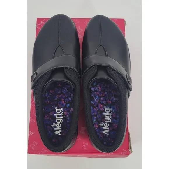 Alegria Danni Jet Black Shoe Womens Size 10.5 Retail $90
