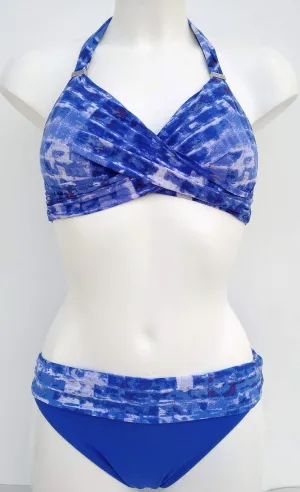 Alice on the beach. Bikini set with Halter Bra & High Waist Bottom